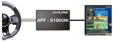 Интерфейсный адаптер рулевых кнопок с поддержкой громкой связи Alpine APF-S100UNi